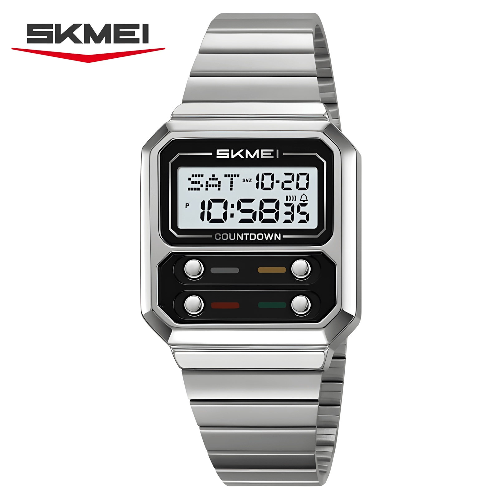 Skmei 2448 Silver-White — Front